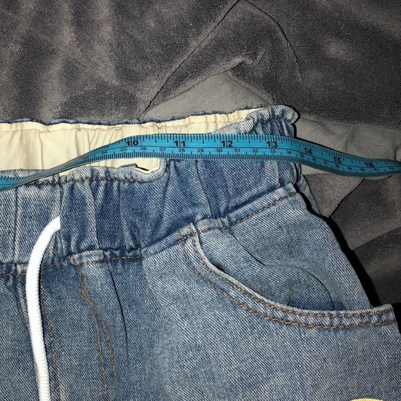 Women's Oversized  High Rise Jeans Bermuda Short M/L - Picture 7 of 9